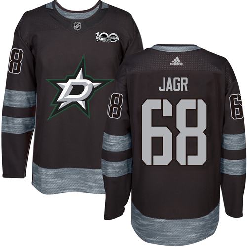 Adidas Stars #68 Jaromir Jagr Black 1917-100th Anniversary Stitched NHL Jersey